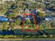 Aerial view showing house location and surrounding area at 27623 Lisa Dr, Tavares, FL 32778