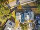 Overhead view of townhome units and surrounding landscape at 707 Saint Matthew Cir, Altamonte Springs, FL 32714