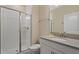Clean bathroom with shower, toilet and vanity at 820 Pebble Beach Dr, Davenport, FL 33896