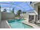 Private pool and screened patio area at 820 Pebble Beach Dr, Davenport, FL 33896
