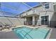 Private screened pool with plenty of lounge space at 820 Pebble Beach Dr, Davenport, FL 33896