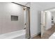 Bathroom with bathtub and shower, updated fixtures at 175 Golf Club Dr # 175, Longwood, FL 32779