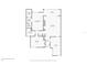 One-story home floor plan, featuring primary bedroom, kitchen, and multiple bathrooms at 175 Golf Club Dr # 175, Longwood, FL 32779