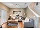 Comfortable living room featuring gray sofas and a coffee table at 3212 Cupid Pl, Kissimmee, FL 34747