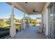 Covered balcony overlooking a park-like setting with playground at 7513 Excitement Dr, Reunion, FL 34747