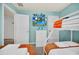 ' bedroom with bunk beds, ocean-themed decor and TV at 8891 Geneve Ct, Kissimmee, FL 34747