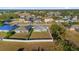 Aerial view showcasing a neighborhood with houses and yards at 1917 Michigan Drive, Poinciana, FL 34759