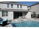 Private backyard oasis with a refreshing pool and spa at 289 Auburn Ave, Kissimmee, FL 34747