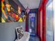 Entryway with bench, mirror, and unique artwork at 20 Maynard Ave, Orlando, FL 32803