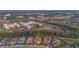Aerial view showcasing home's location in a residential neighborhood at 3867 Grassland Loop, Lake Mary, FL 32746
