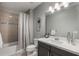 Modern bathroom with shower/tub combo and vanity at 3867 Grassland Loop, Lake Mary, FL 32746