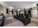Luxurious home theater with comfortable reclining seats at 3867 Grassland Loop, Lake Mary, FL 32746