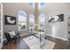 Home office with hardwood floors and large windows at 3867 Grassland Loop, Lake Mary, FL 32746