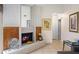 Cozy fireplace with decorative elements in a living room setting at 5027 Jamaica Cir # 7, Orlando, FL 32808