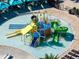Colorful water playground with slides and interactive features for  at 181 Brookes Pl, Haines City, FL 33844