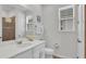 Bathroom with single vanity and shower at 1840 Caribbean View Ter, Kissimmee, FL 34747