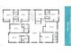 Second floor plan featuring multiple bedrooms and Gathering room at 1840 Caribbean View Ter, Kissimmee, FL 34747
