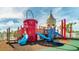 playground with a castle theme and slides at 1840 Caribbean View Ter, Kissimmee, FL 34747