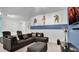 Home theater with comfortable seating and large screen TV at 1840 Caribbean View Ter, Kissimmee, FL 34747
