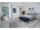 Spacious bedroom with light grey walls, large windows, and a comfortable bed at 620 Cranes Way # 207, Altamonte Springs, FL 32701