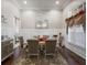 Formal dining room with a chandelier and hardwood flooring at 1913 Westover Reserve Blvd, Windermere, FL 34786