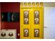 Fun themed bedroom with Mario décor, TV, and yellow closet doors at 4322 Lana Ave, Davenport, FL 33897