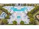 Aerial view of community pool with hot tub and surrounding lounge areas at 7770 Sandy Ridge Dr # 218 Bldg 28, Kissimmee, FL 34747