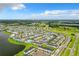 Aerial view of a vibrant community with colorful homes at 8035 Surf St, Kissimmee, FL 34747