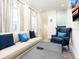 Living area with a sofa, chair, and coffee table at 8035 Surf St, Kissimmee, FL 34747
