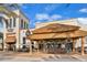 Outdoor patio dining at Estefan Kitchen at 8035 Surf St, Kissimmee, FL 34747