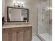 Spacious bathroom with glass shower and vanity at 9301 Tibet Pointe Cir, Windermere, FL 34786