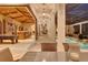 Indoor game room with pool table and bar, opens to pool area at 9301 Tibet Pointe Cir, Windermere, FL 34786