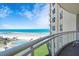 Balcony with an ocean view and access to the pool at 1925 S Atlantic Ave # 502, Daytona Beach, FL 32118