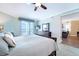 King-size bed, ocean view, access to balcony and sitting area at 1925 S Atlantic Ave # 502, Daytona Beach, FL 32118