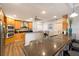 Modern kitchen with breakfast bar and stainless steel appliances at 1925 S Atlantic Ave # 502, Daytona Beach, FL 32118