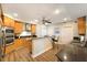 Modern kitchen with island and stainless steel appliances at 1925 S Atlantic Ave # 502, Daytona Beach, FL 32118