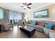Living room with sectional sofa and ocean view at 1925 S Atlantic Ave # 502, Daytona Beach, FL 32118