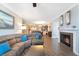 Living area with fireplace and open floor plan at 1925 S Atlantic Ave # 502, Daytona Beach, FL 32118