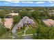 Expansive aerial view showcasing the home's position within a prestigious neighborhood at 25510 High Hampton Cir, Sorrento, FL 32776