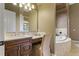 Primary bathroom vanity area with dual sinks and ample counter space at 25510 High Hampton Cir, Sorrento, FL 32776