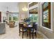 Cozy breakfast nook with large windows offering views of the outdoors at 25510 High Hampton Cir, Sorrento, FL 32776