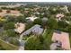 Bird's eye perspective of the house, neighboring properties, and community layout at 25510 High Hampton Cir, Sorrento, FL 32776