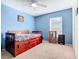 Small bedroom with a trundle bed at 1218 Coda Ct, Dundee, FL 33838