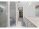 Bathroom with shower, toilet and double vanity at 4575 S Atlantic Ave # 6209, Ponce Inlet, FL 32127