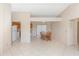 Dining area with wood table and chairs, open to kitchen at 1073 Humphrey Blvd, Deltona, FL 32738