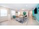 Game room with pool table, TV, and seating area at 1230 Aloha Blvd, Davenport, FL 33897