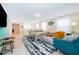 Game room with pool table, sofa, and a TV at 1230 Aloha Blvd, Davenport, FL 33897