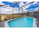 Screened-in pool and spa with patio furniture at 1230 Aloha Blvd, Davenport, FL 33897
