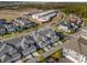 High-angle aerial view of townhomes in a residential area at 2097 Celebration Blvd, Celebration, FL 34747
