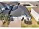 House with solar panels, two-car garage, and nicely landscaped yard at 3359 Hanging Tide St, Winter Garden, FL 34787